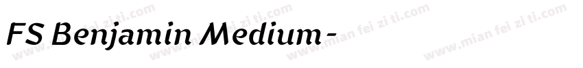 FS Benjamin Medium字体转换